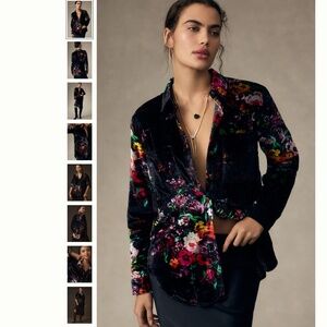 Anthropologie The Hadley Relaxed Buttondown Shirt by Pilcro: Velvet Edition